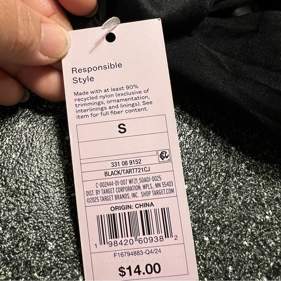 NWT Wild Fable High Neck Black Tank Top (S) - Picture 6 of 7